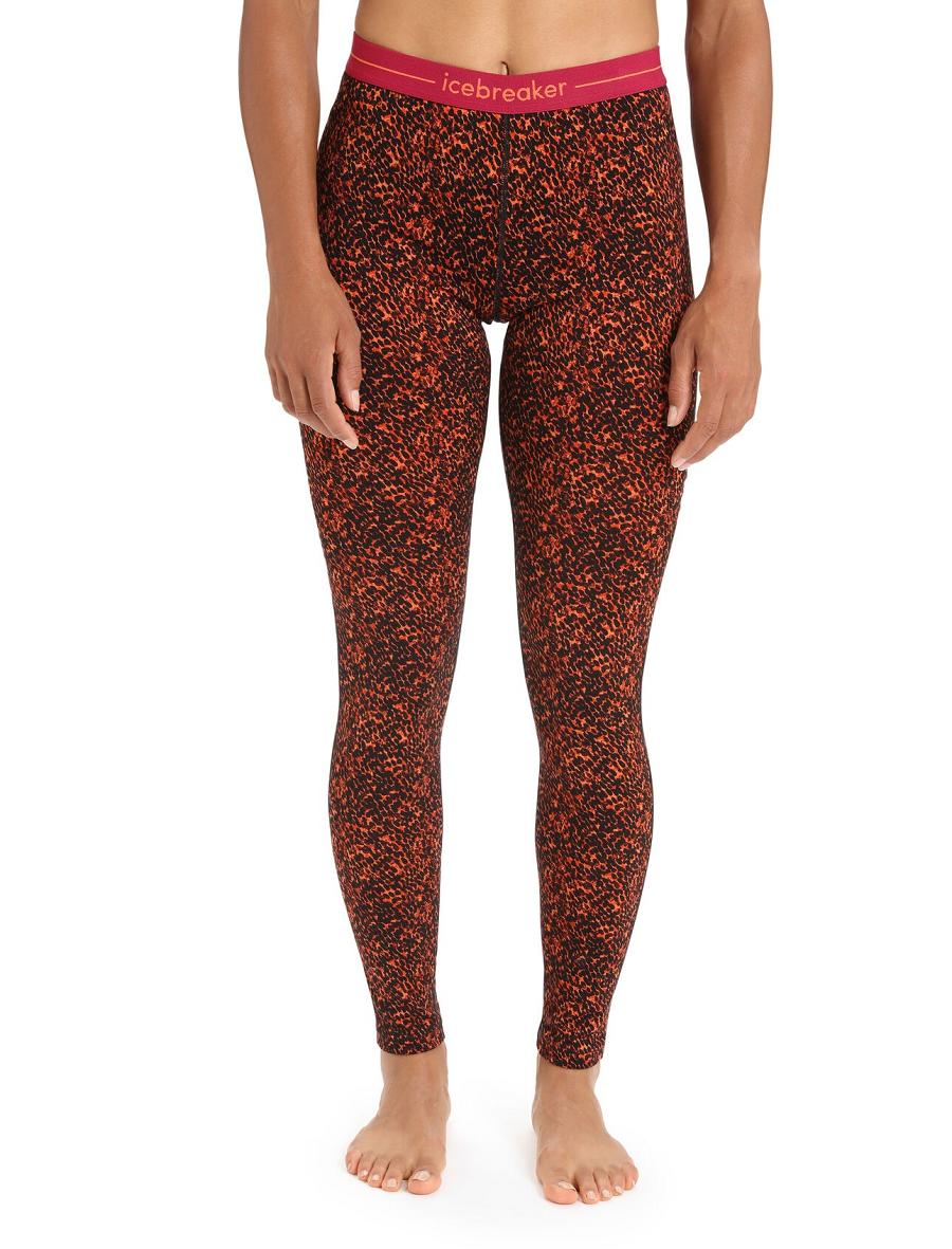 One Piece & Sets Icebreaker Merino 200 Oasis Leggings Lichen Damskie Czarne Różowe | PL 1151OKIR